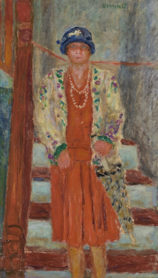 La robe rouge by Pierre Bonnard