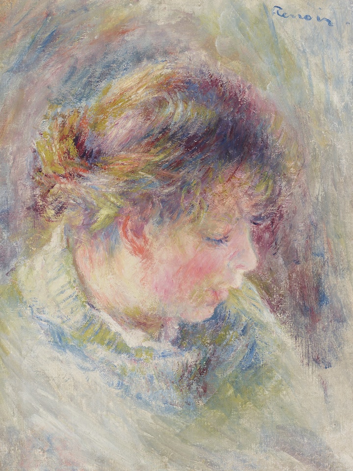 Tête de jeune fille by Pierre-Auguste Renoir