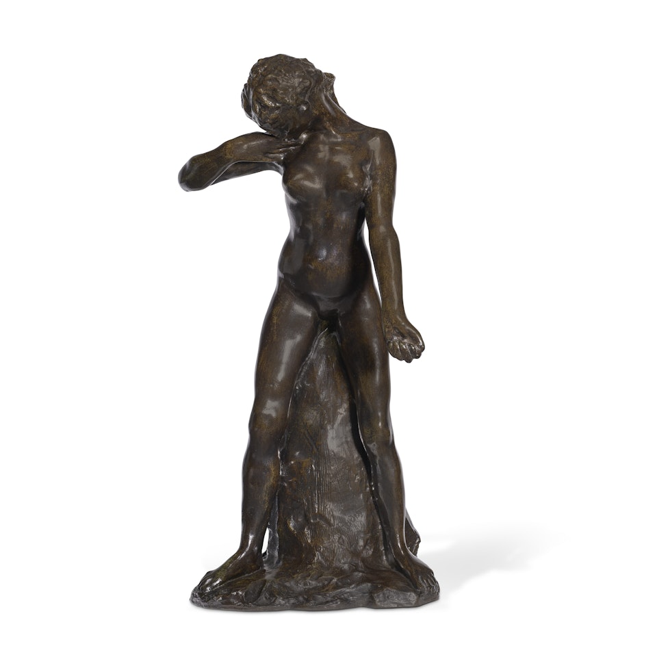 Faunesse debout – version au rocher simple by Auguste Rodin