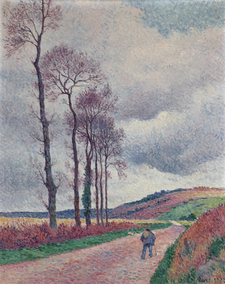 La route aux environs de Méréville by Maximilien Luce