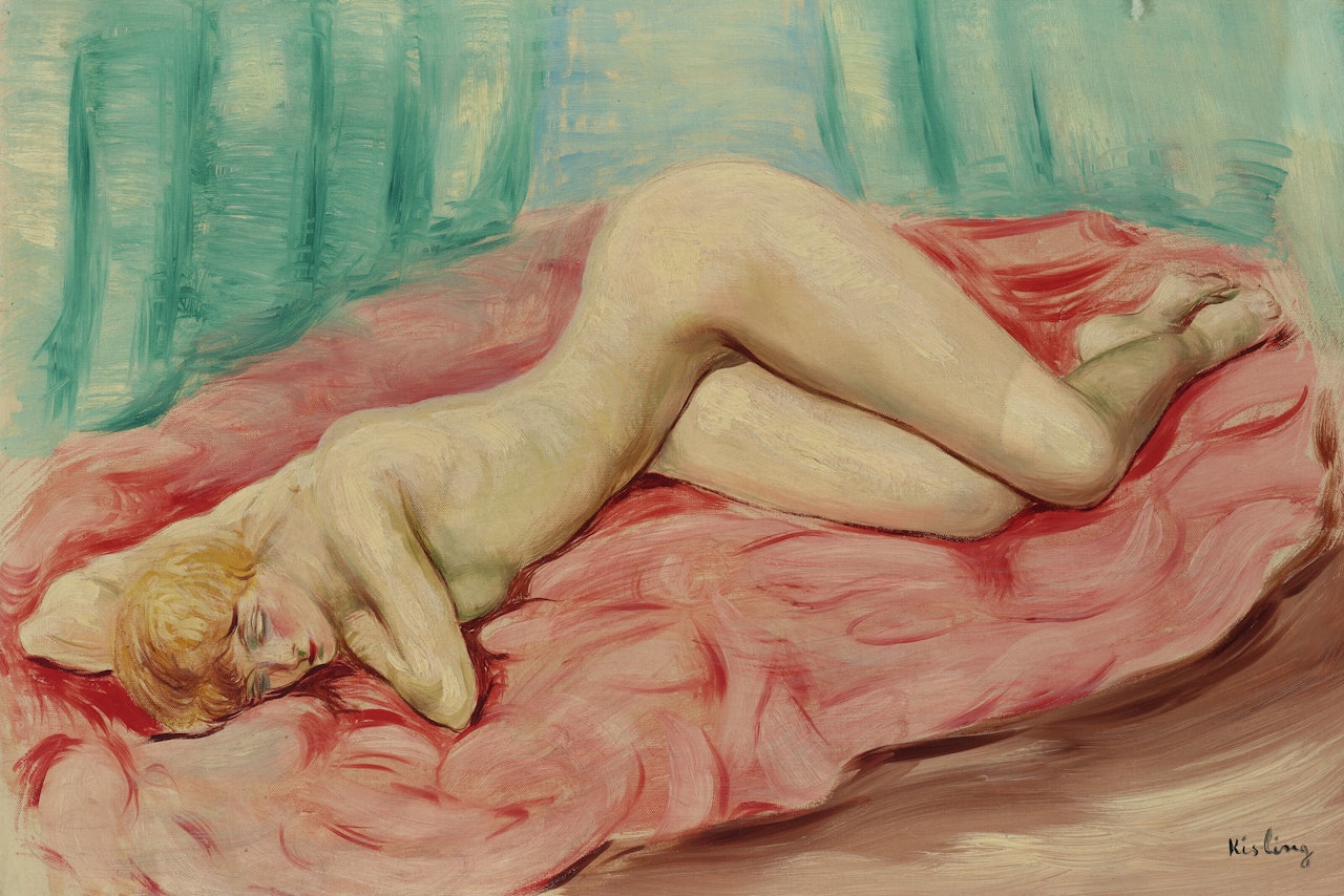 Nu allongé by Moïse Kisling