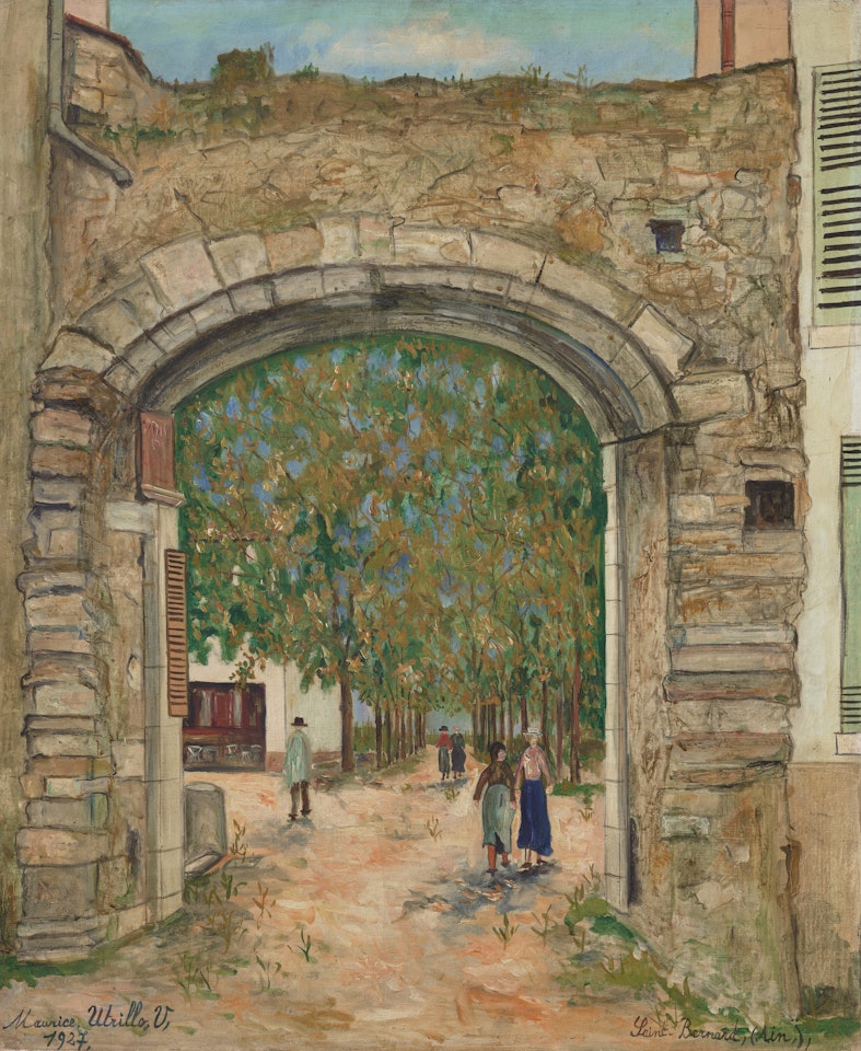Vieux porche à Saint-Bernard by Maurice Utrillo