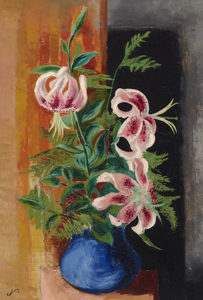 Fleurs dans un vase by Moïse Kisling