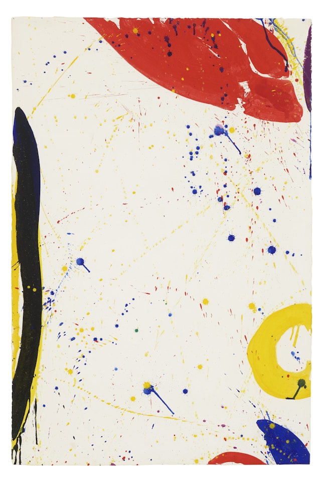 Untitled (Bright Ring Drawing) by Sam Francis