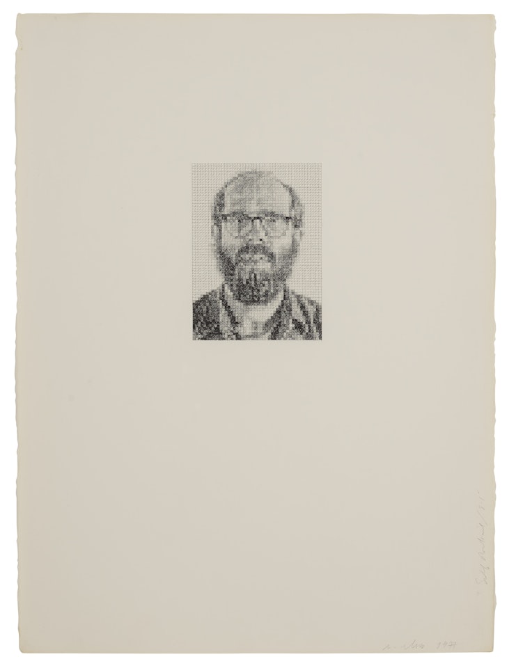 Self-portrait (tapestry), Chuck Close : Auction Prices & Indices: LiveArt