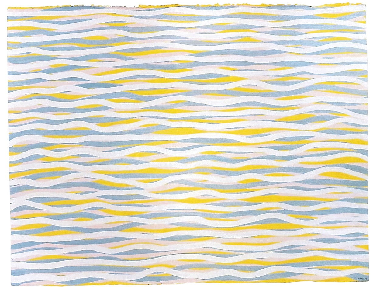 Horizontal Brushstroke (More or Less) by Sol LeWitt
