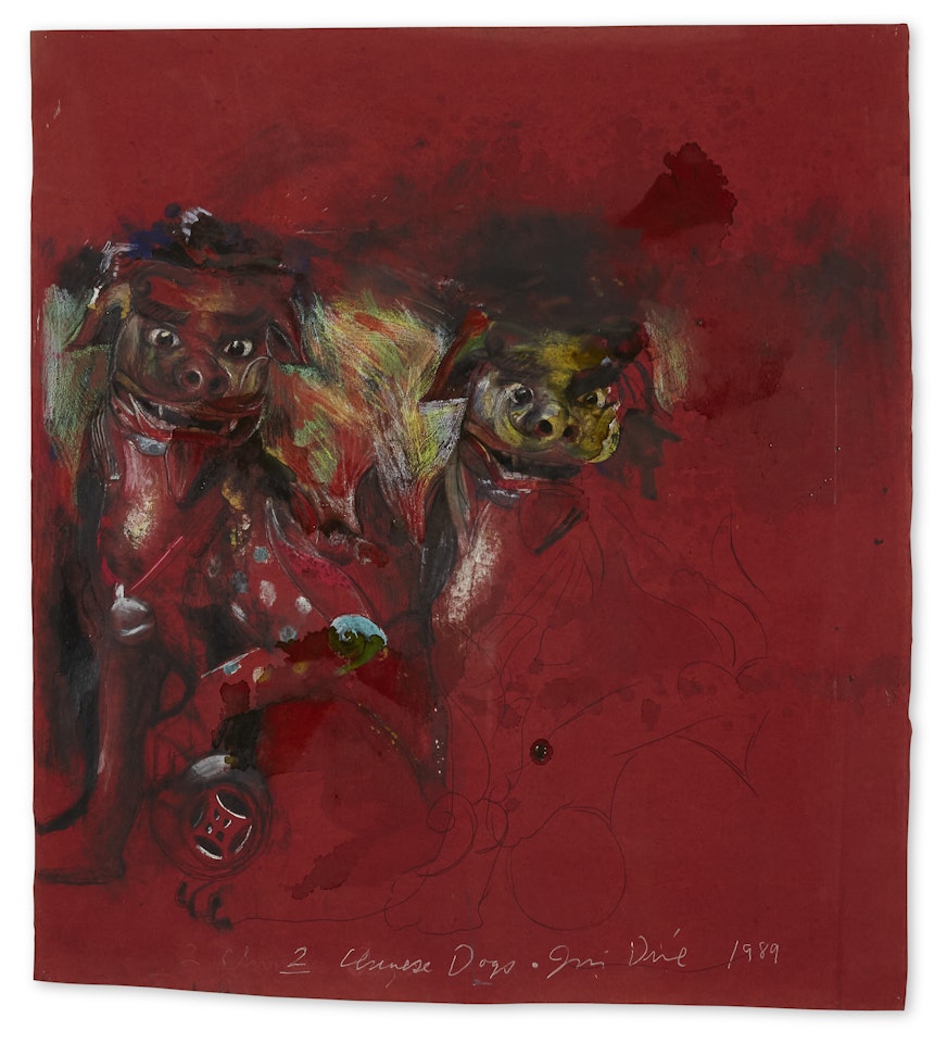 Two Chinese Dogs by Jim Dine