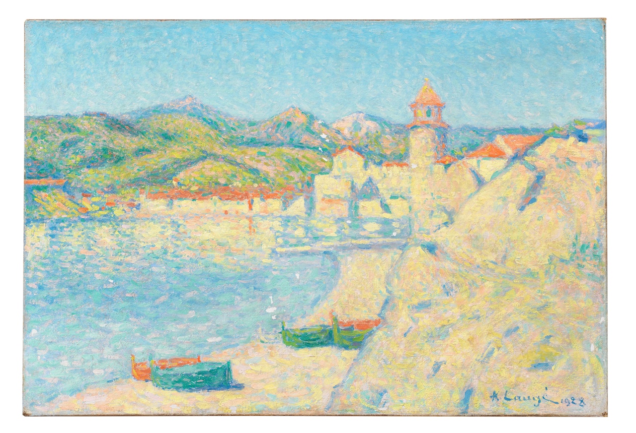 Barques à Collioure by Achille Laugé