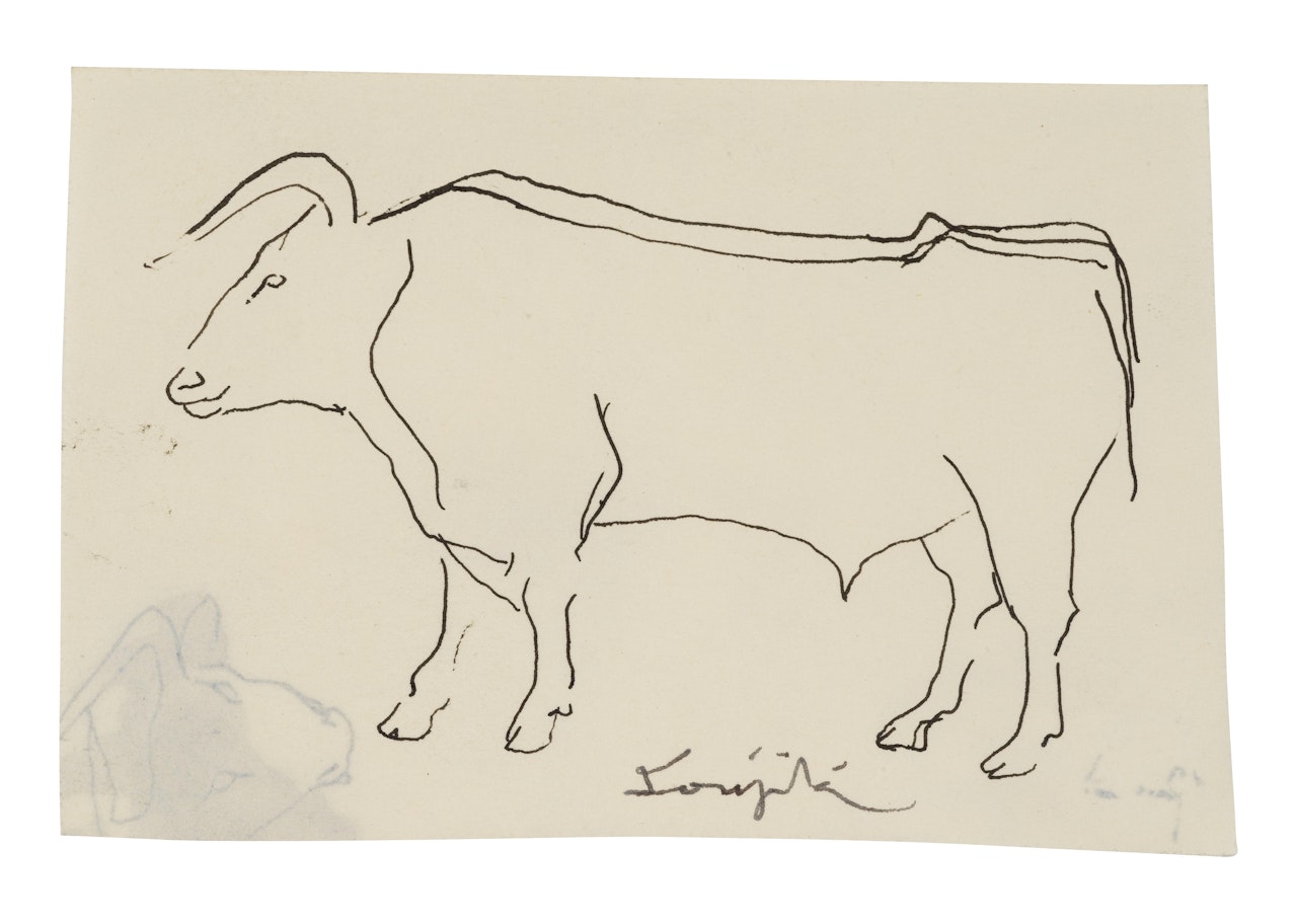Le taureau by Leonard Tsuguharu Foujita