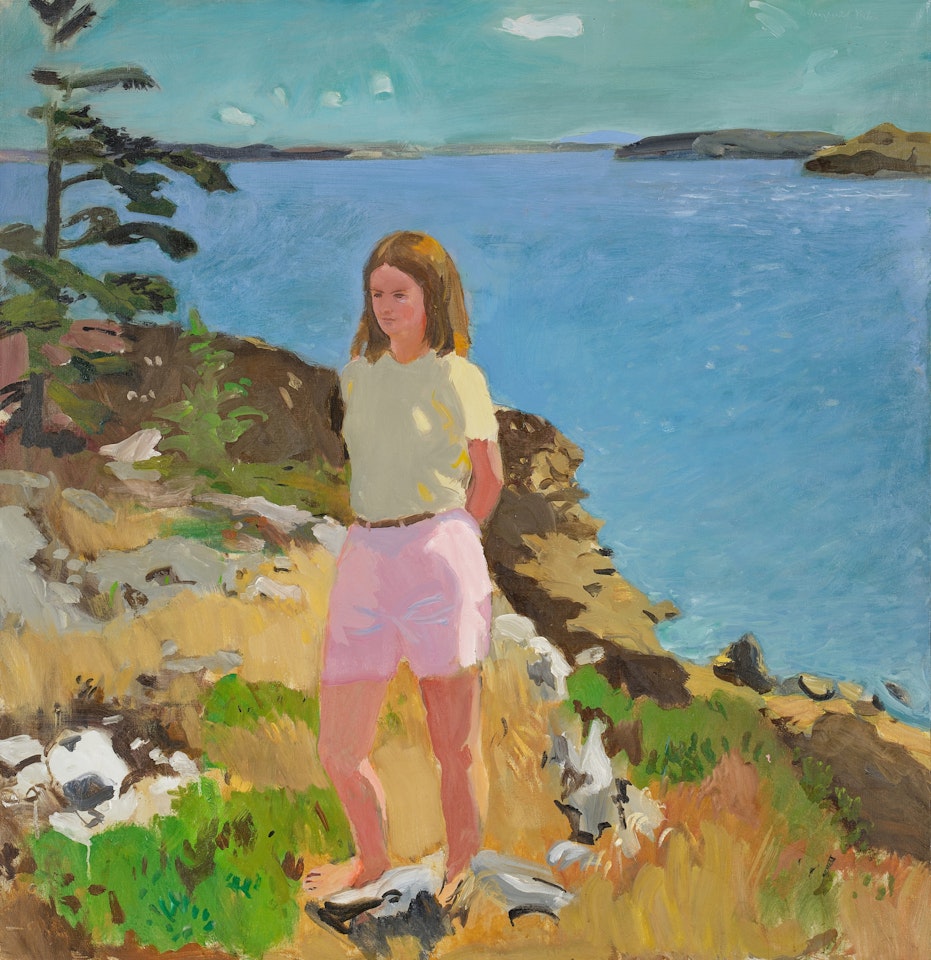 Girl in a Landscape by Fairfield Porter
