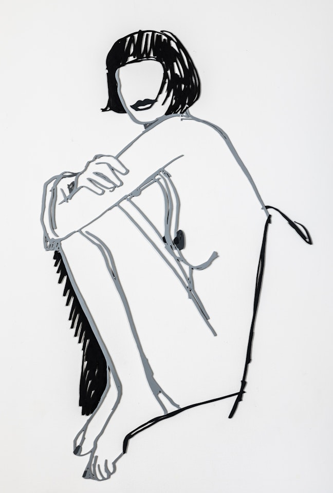 Monica, Arms on Knees by Tom Wesselmann