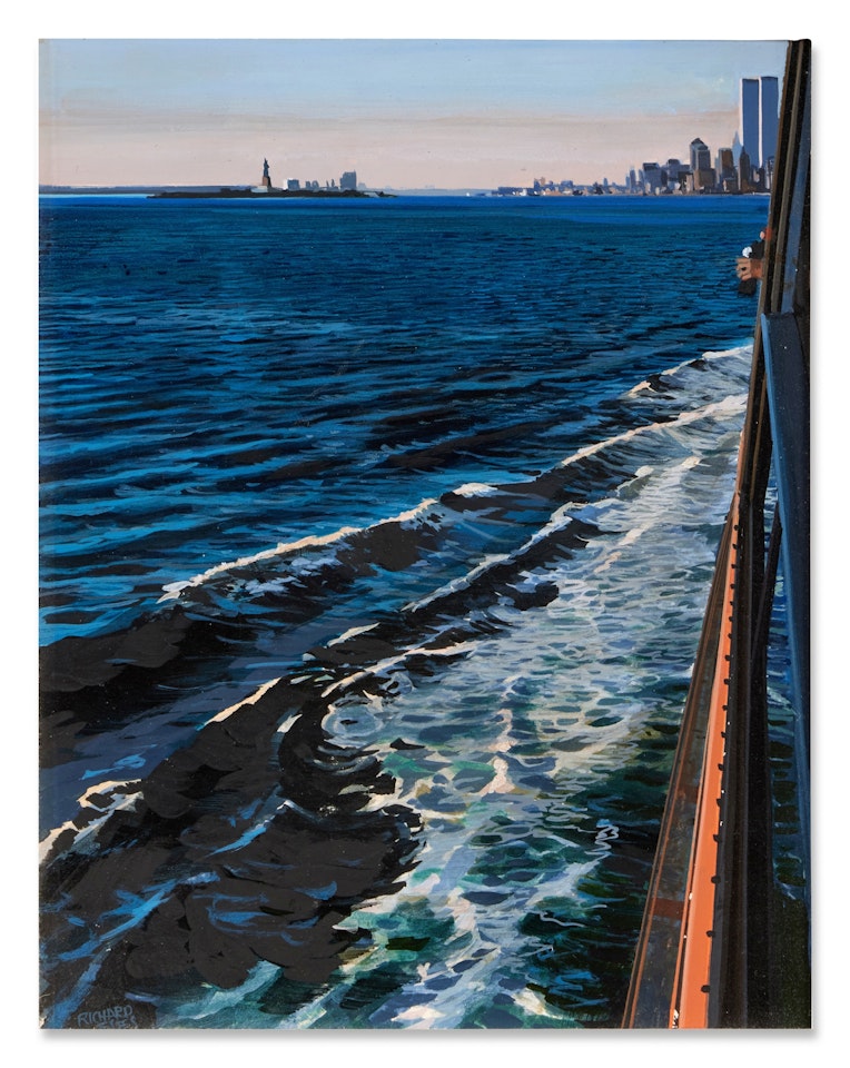 Staten Island Ferry With View of Manhattan II by Richard Estes