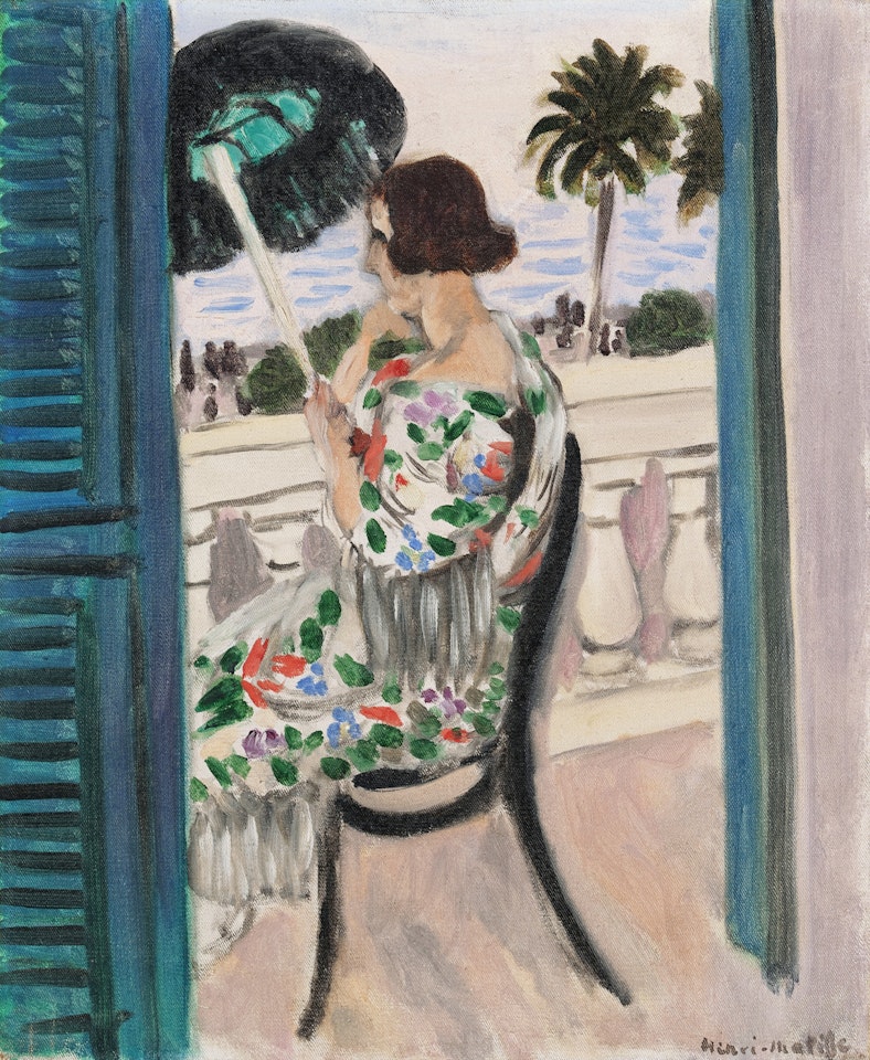 Femme assise sur un balcon by Henri Matisse