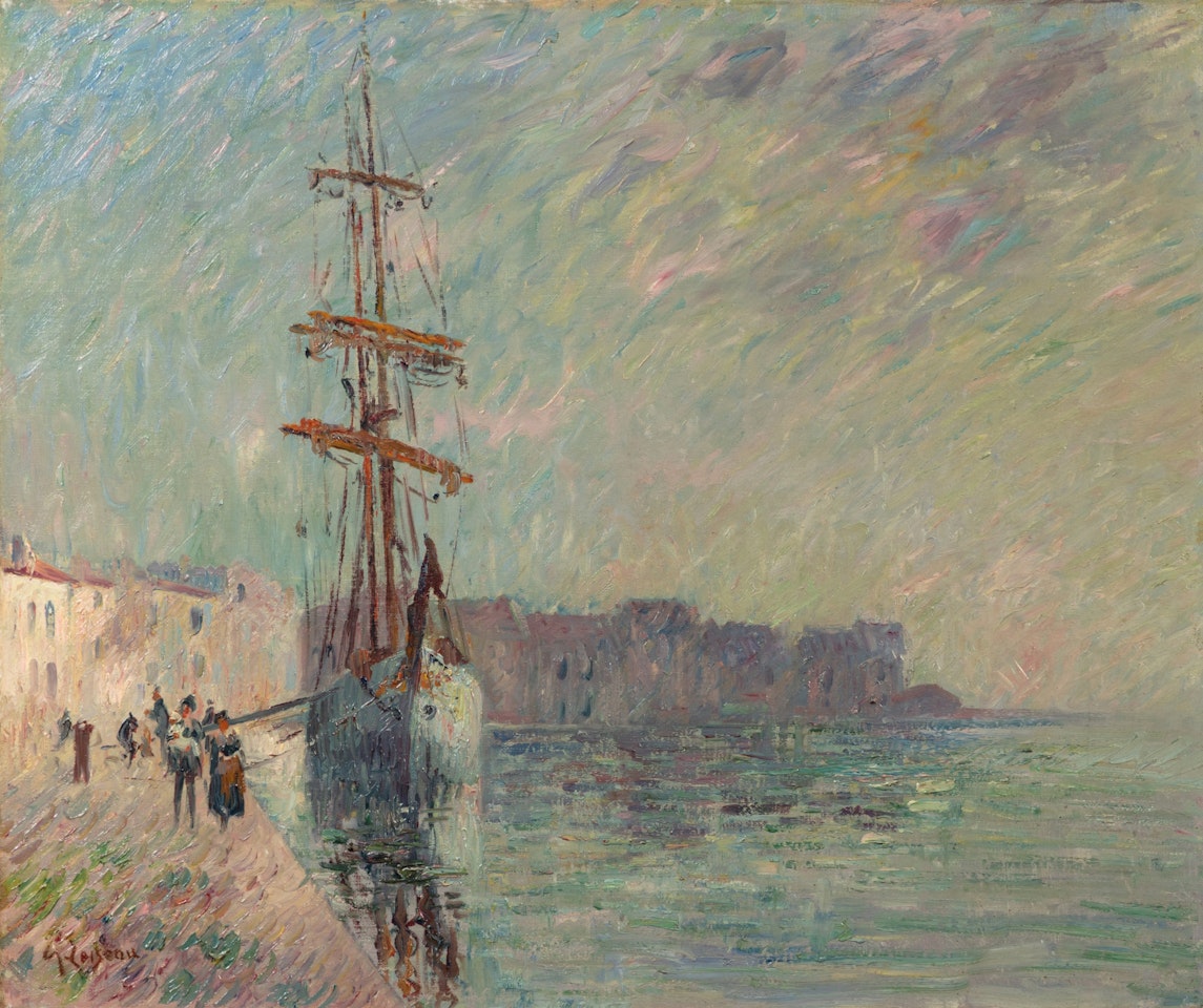 Voilier dans le port de Ferrière, les Martigues by Gustave Loiseau