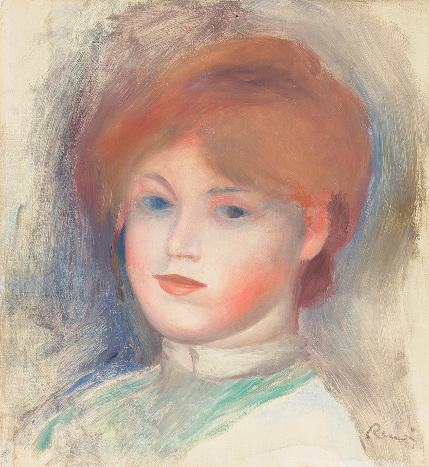 Buste de jeune fille by Pierre-Auguste Renoir
