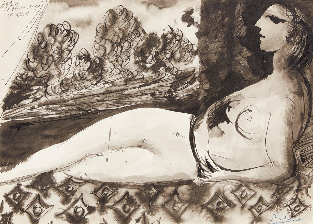 Femme étendue by Pablo Picasso