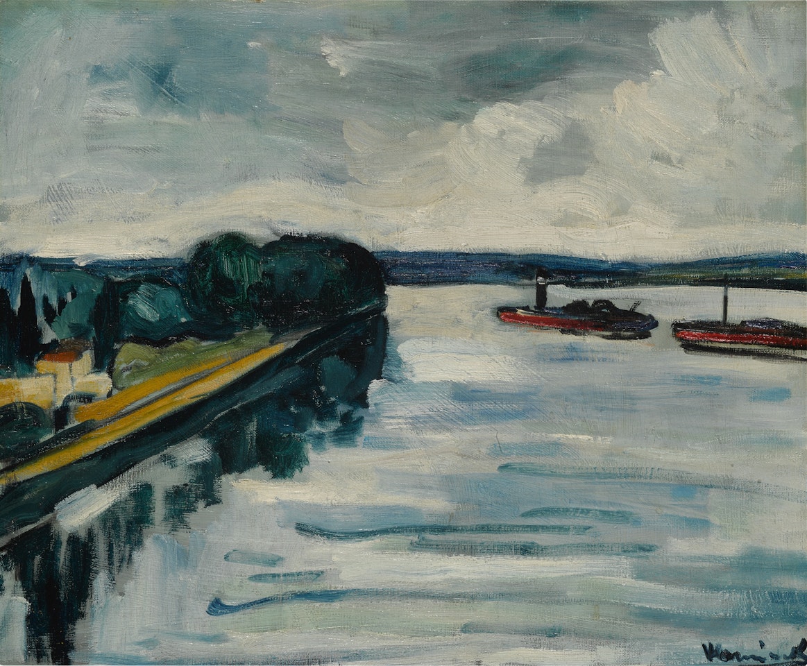 La Seine à Chatou (Remorqueurs) by Maurice de Vlaminck