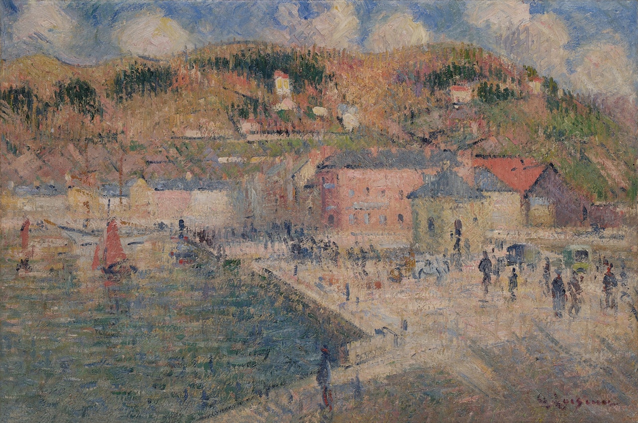 L'Avant-port de Fécamp by Gustave Loiseau