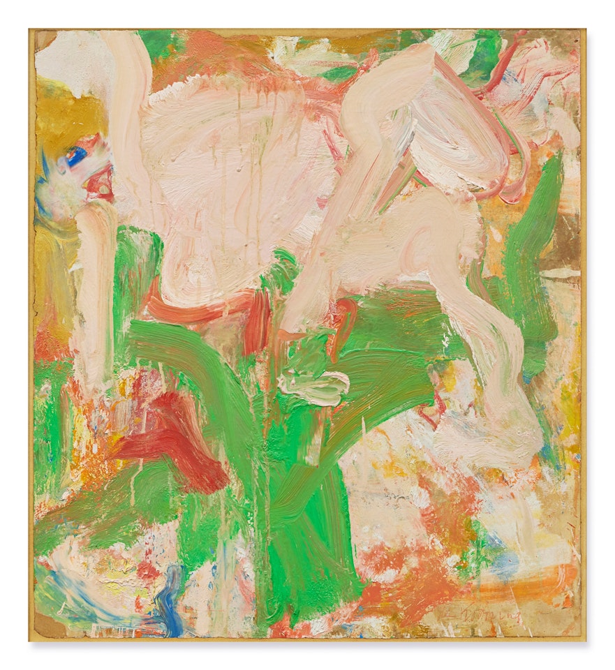 Standing Woman and Trees by Willem de Kooning
