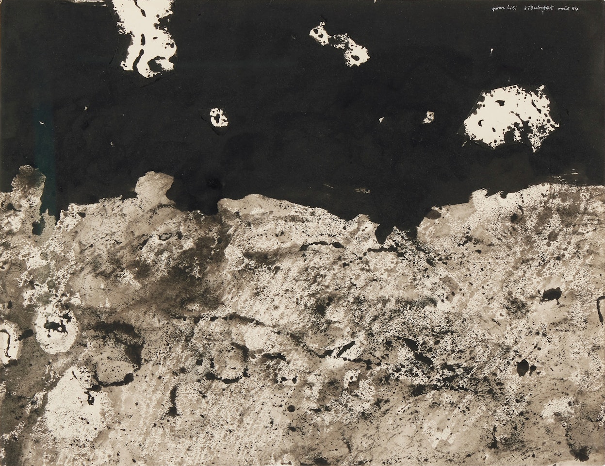 Désert aux nuages by Jean Dubuffet