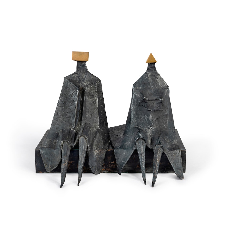 Sitting Figures in Robes II by Lynn Chadwick