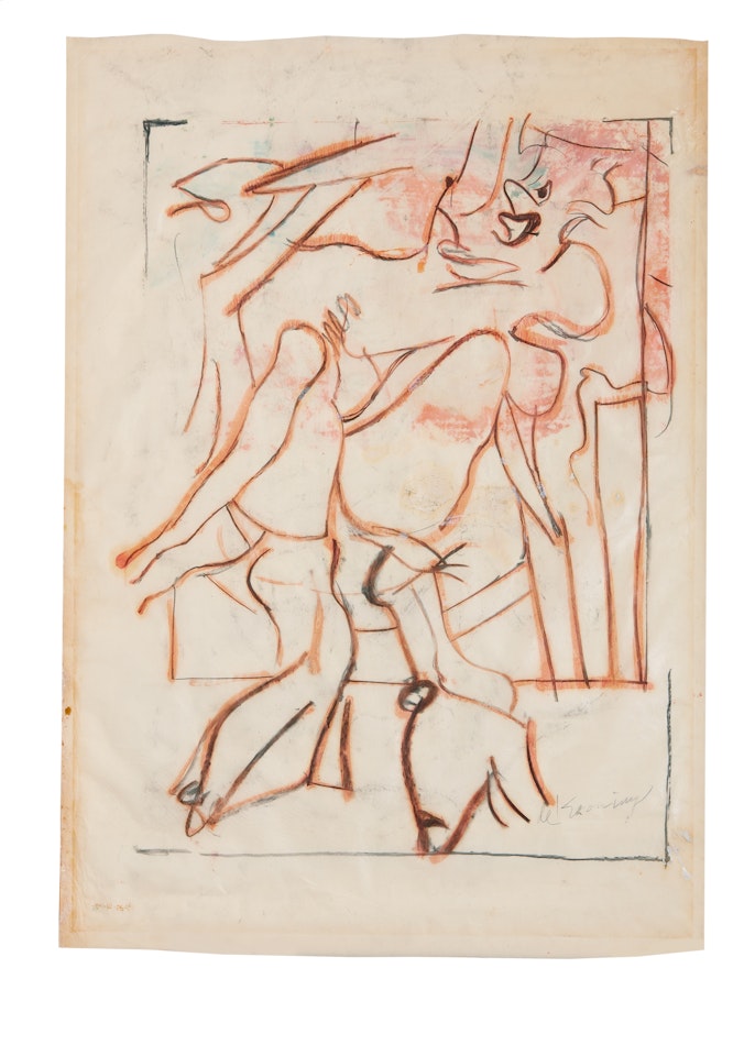 Untitled (Woman with High Heels) by Willem de Kooning