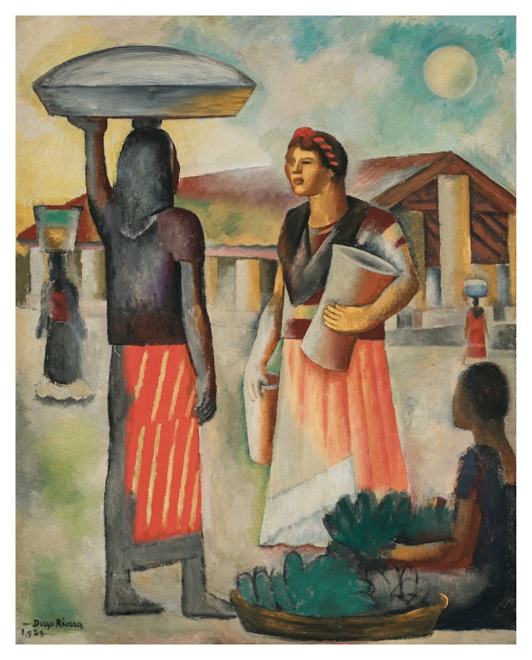 Luna sobre el mercado by Diego Rivera