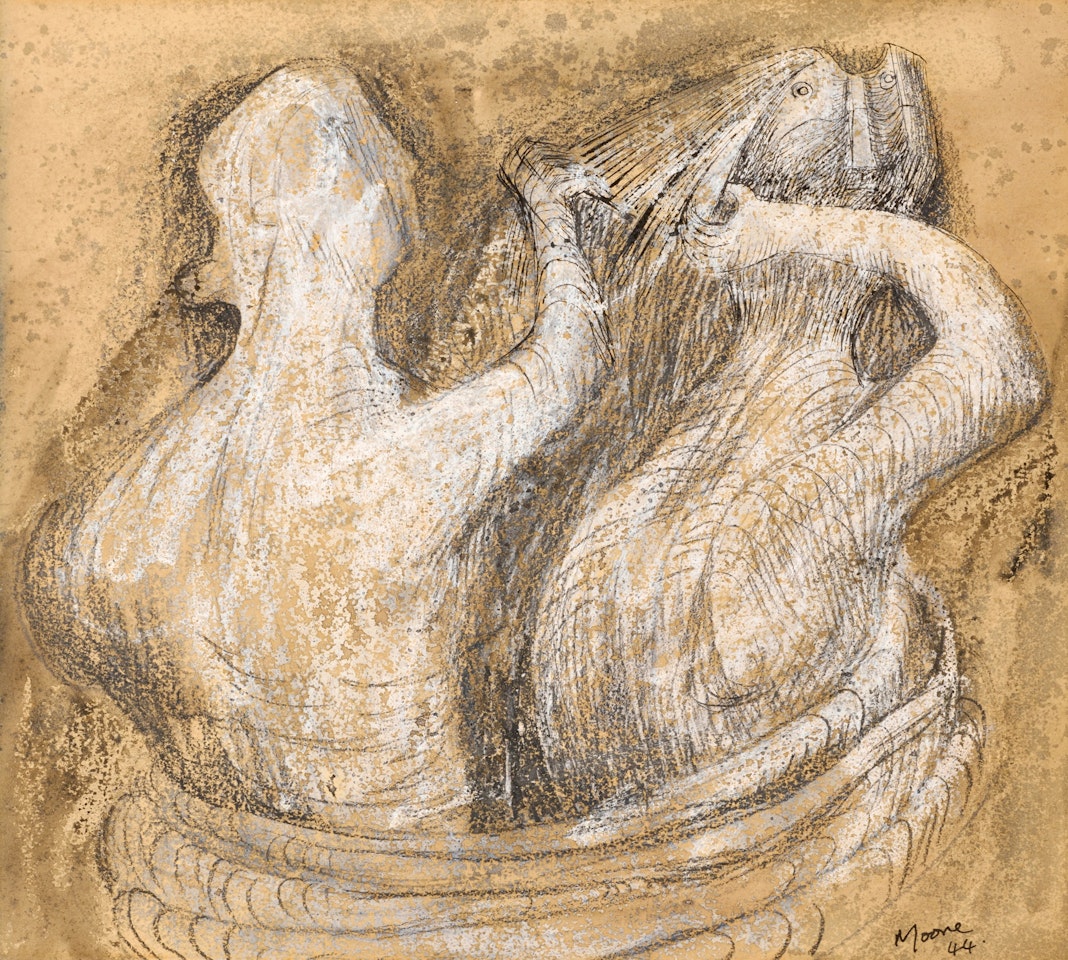 Woman Combing Another's Hair: The Toilet by Henry Moore