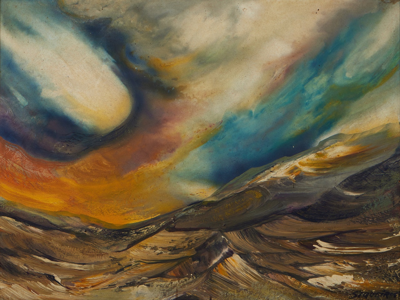 Paisaje montañoso by David Alfaro Siqueiros