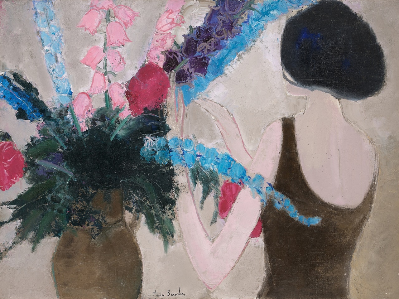 Chantal au bouquet by André Brasilier