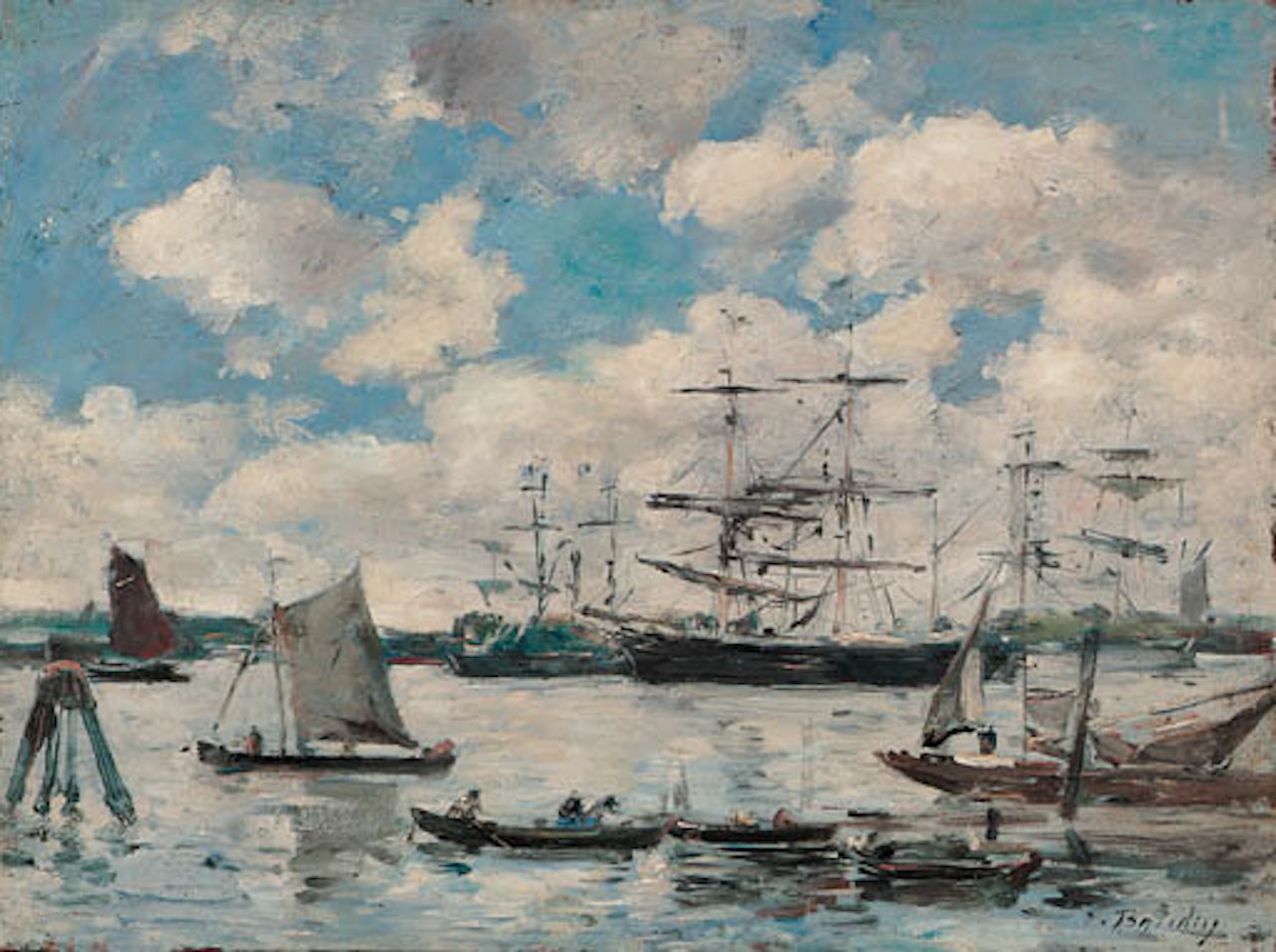 Les environs de Rotterdam by Eugène Boudin