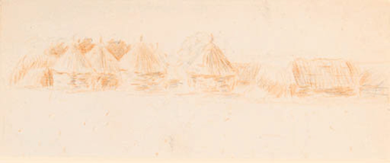 Un village by Camille Pissarro