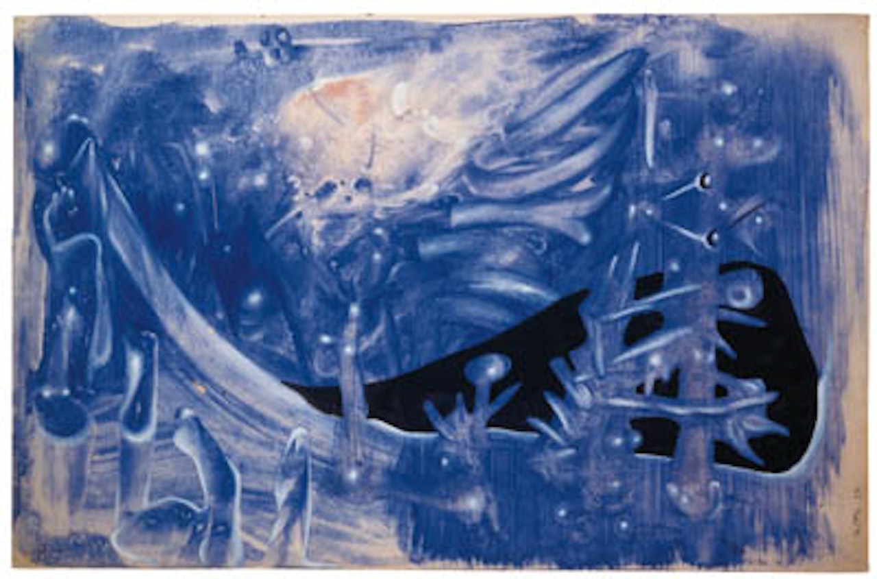Composition azul by Roberto Matta
