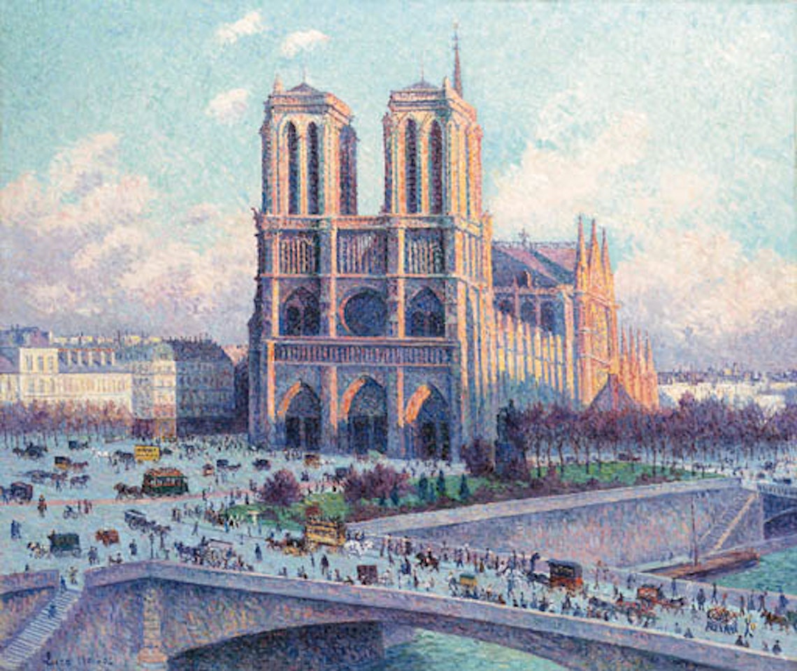 Notre-Dame de Paris, vue de Quai Saint Michel by Maximilien Luce