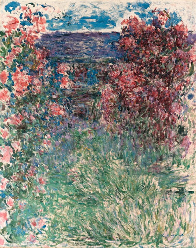 La maison dans les roses by Claude Monet