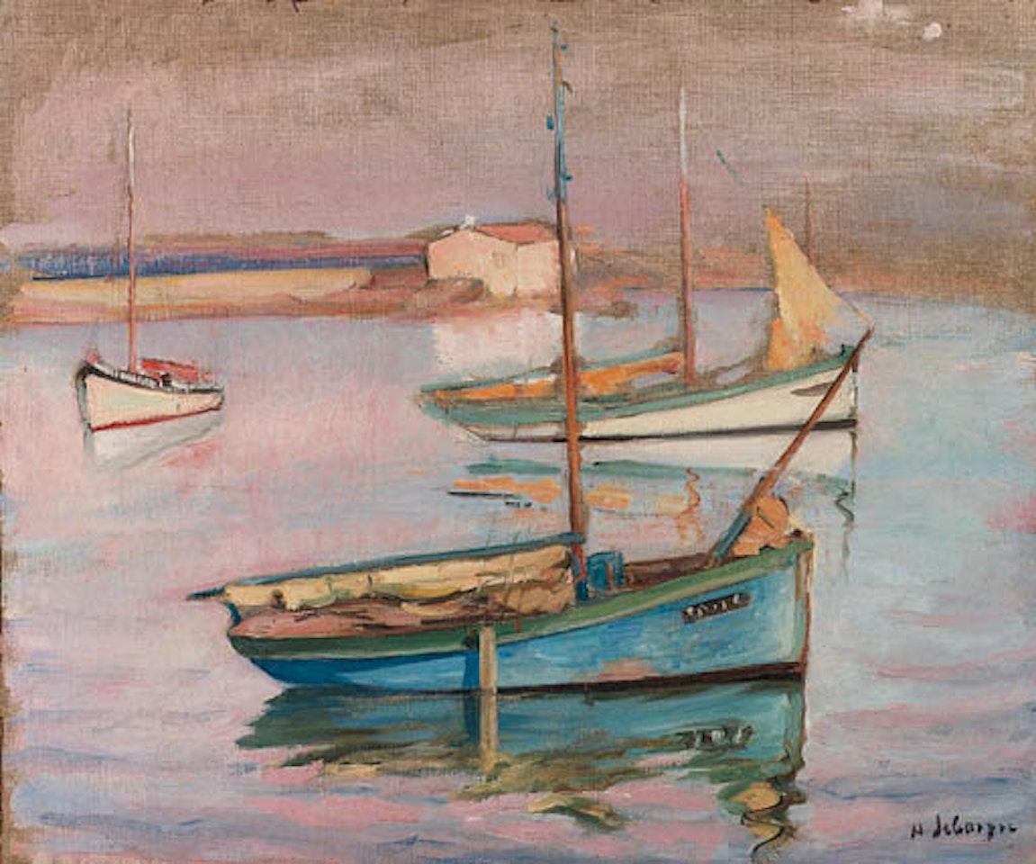 Bateaux au port de l'Ile d'Yeu by Henri Lebasque