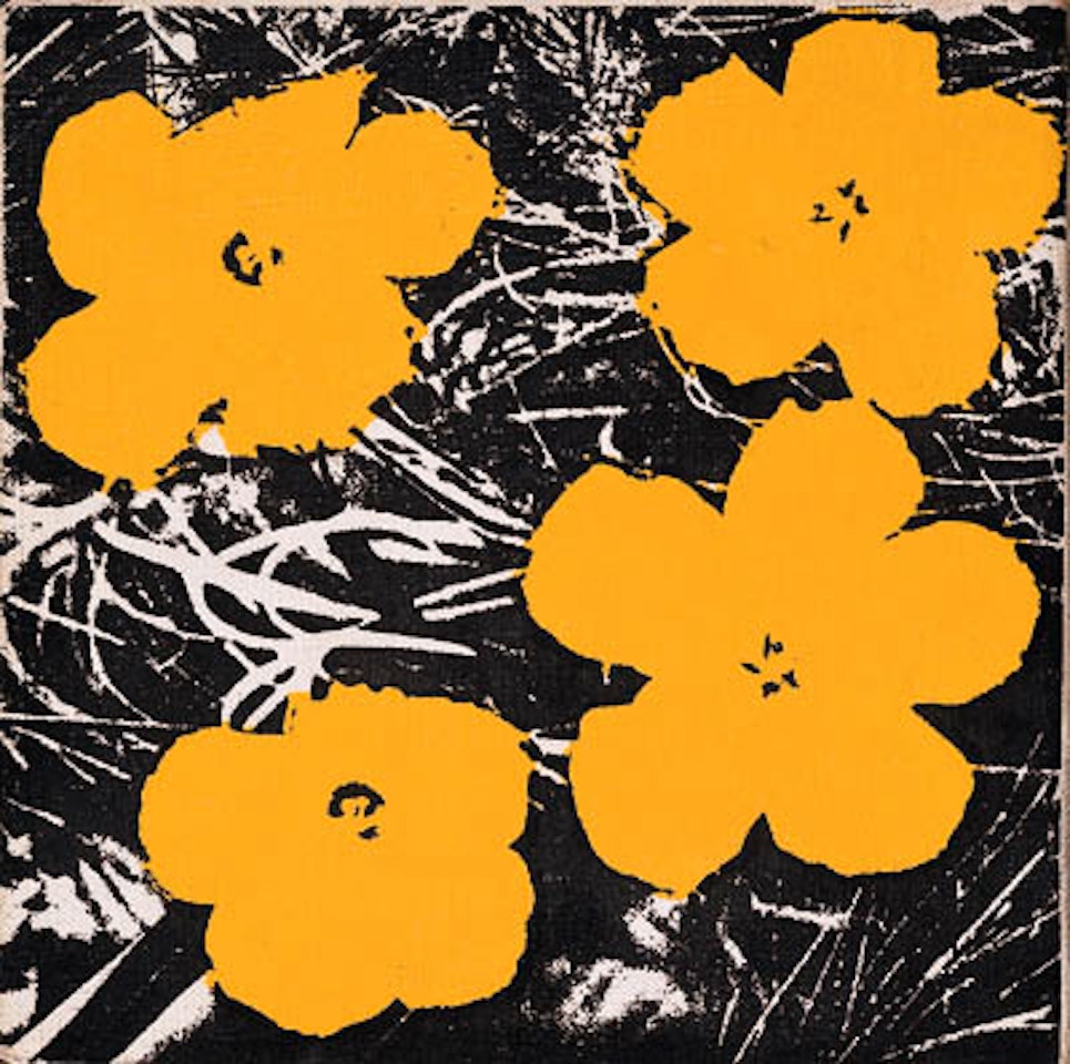 Untitled, yellow flowers by Andy Warhol