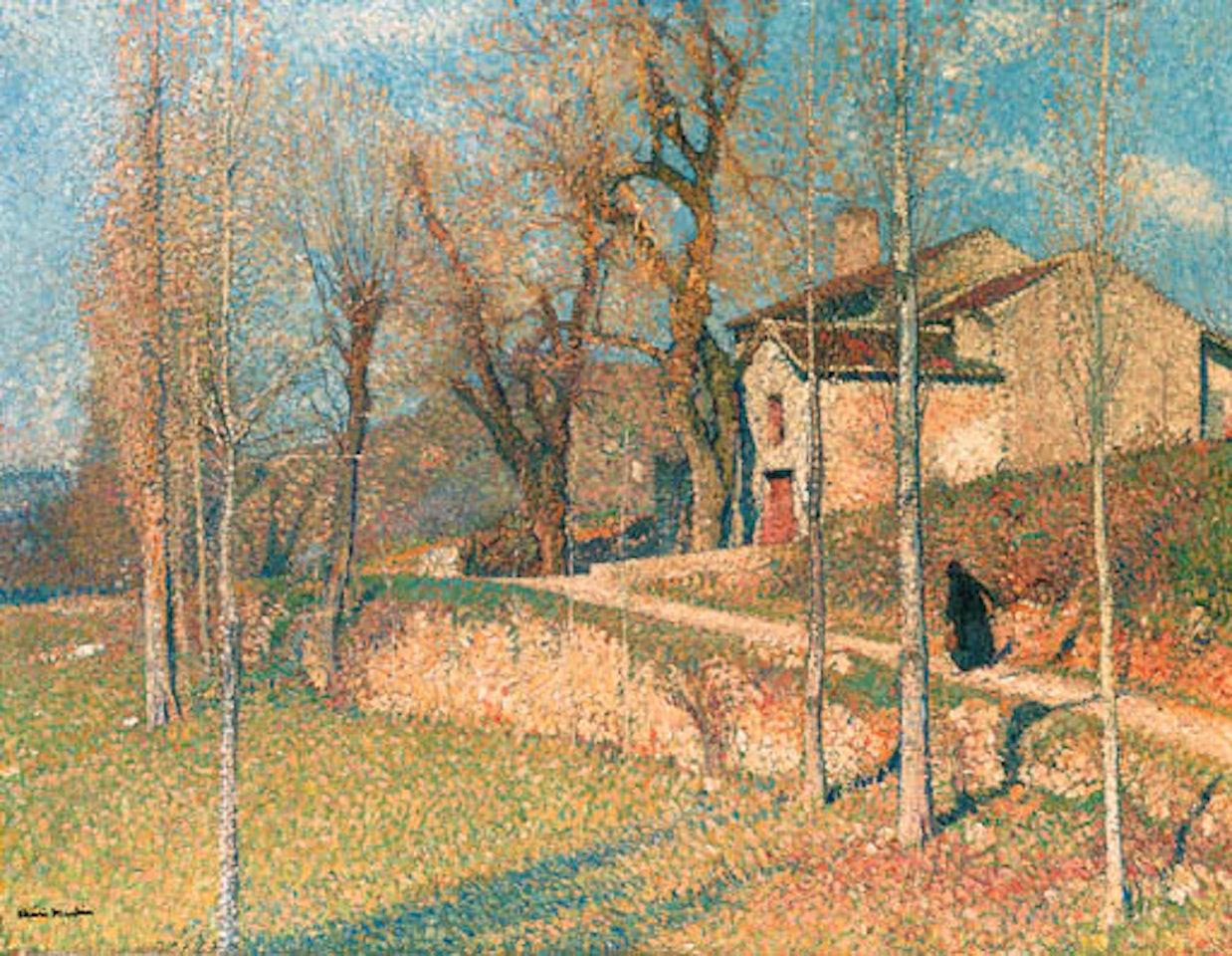 Environs de Collioure, crepuscule by Henri Jean Guillaume Martin