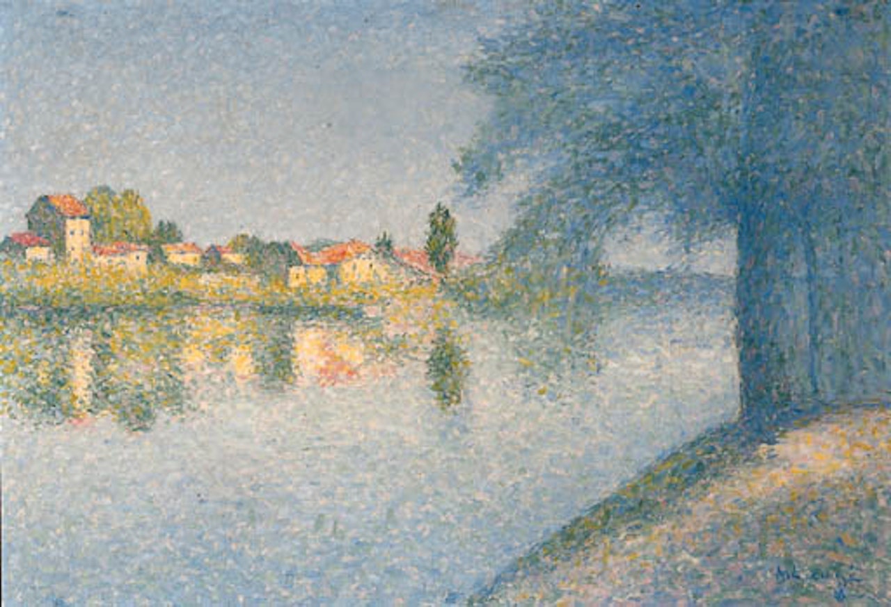 Village au bord de l'eau by Achille Laugé