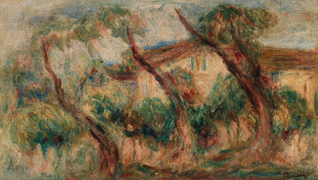 Dans le jardin des Collettes a Cagnes by Pierre-Auguste Renoir