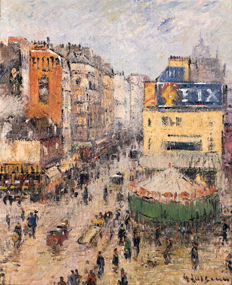Rue de Clignancourt, Paris by Gustave Loiseau
