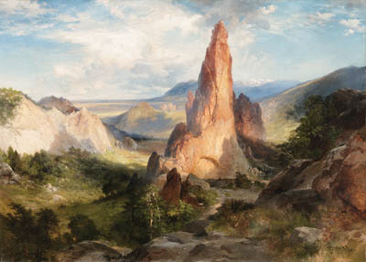 Glen Eyrie, Garden of Gods, Colorado by Thomas Moran