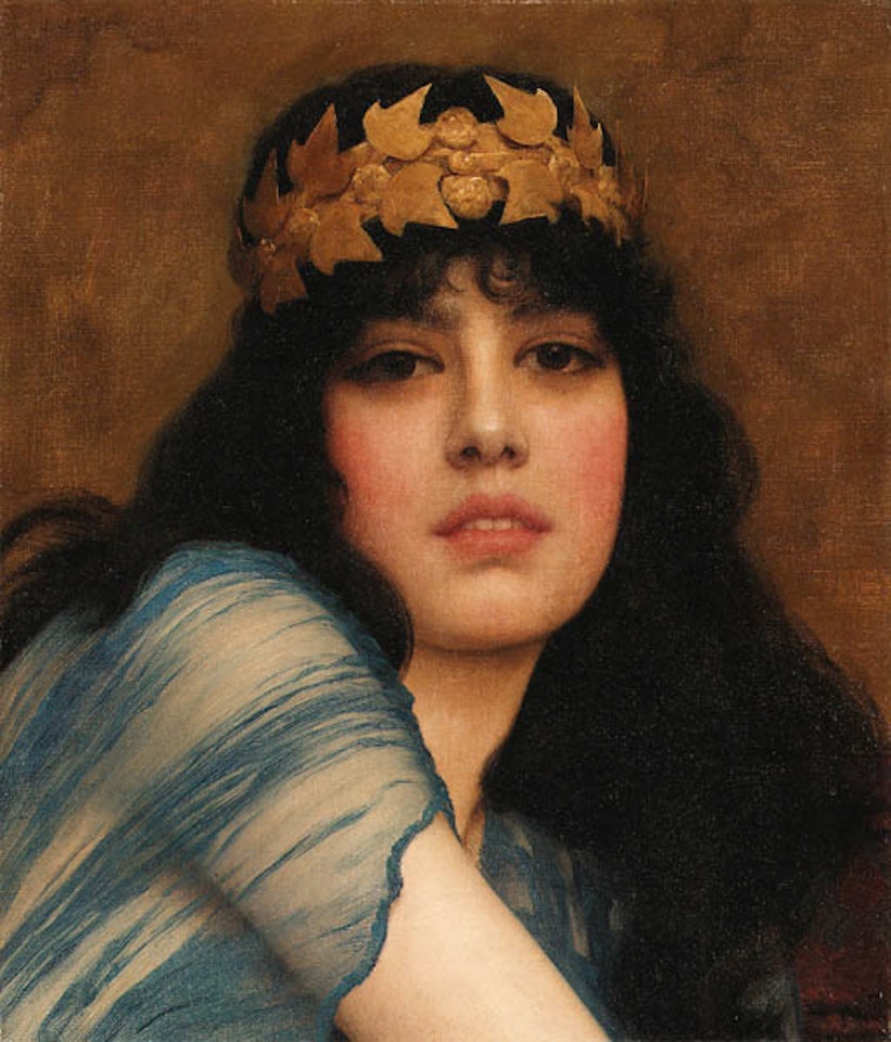 Head of girl by JOHN WILLIAM GODWARD, R.B.A.