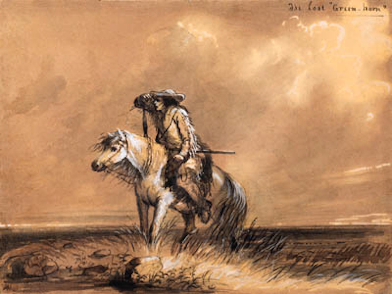 Lost Green Horn by Alfred Jacob Miller