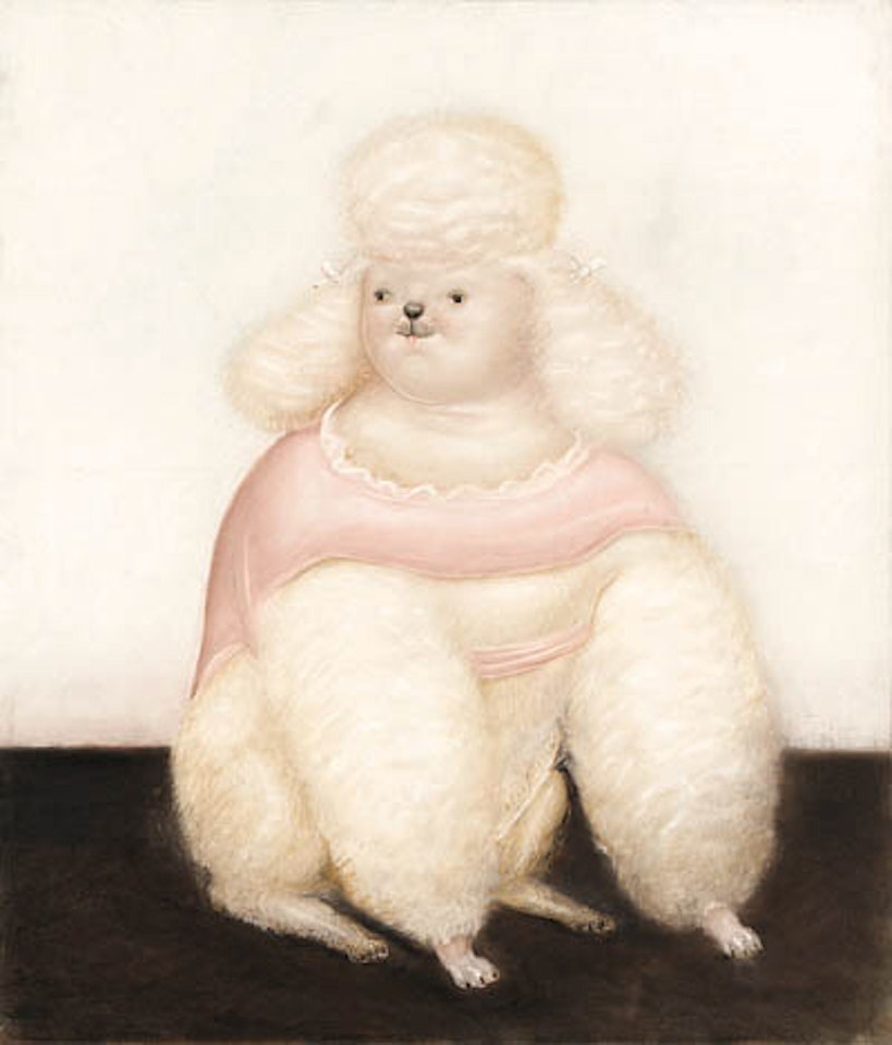 French poodle by Fernando Botero