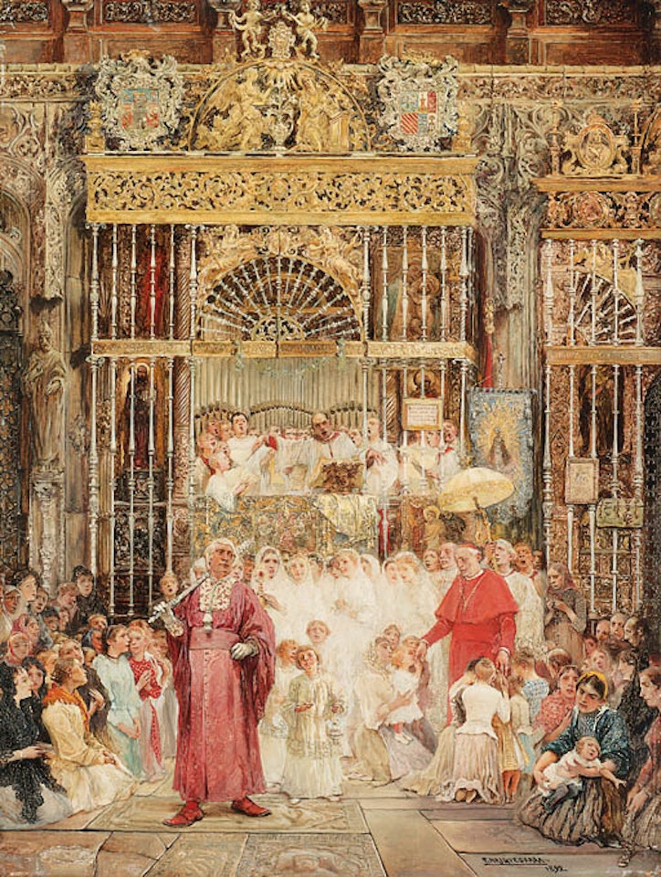The cardinal's visit by Enrique Serra Y Auqué