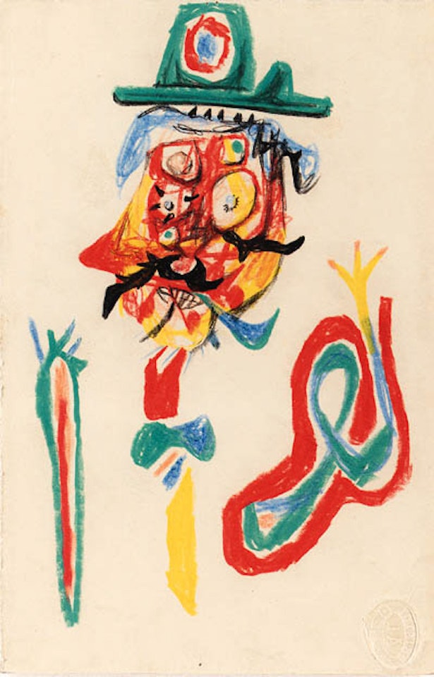Man with green head by Roberto Matta