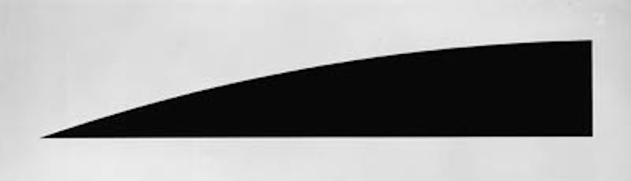 Large black curve, from First Curve Series by Ellsworth Kelly