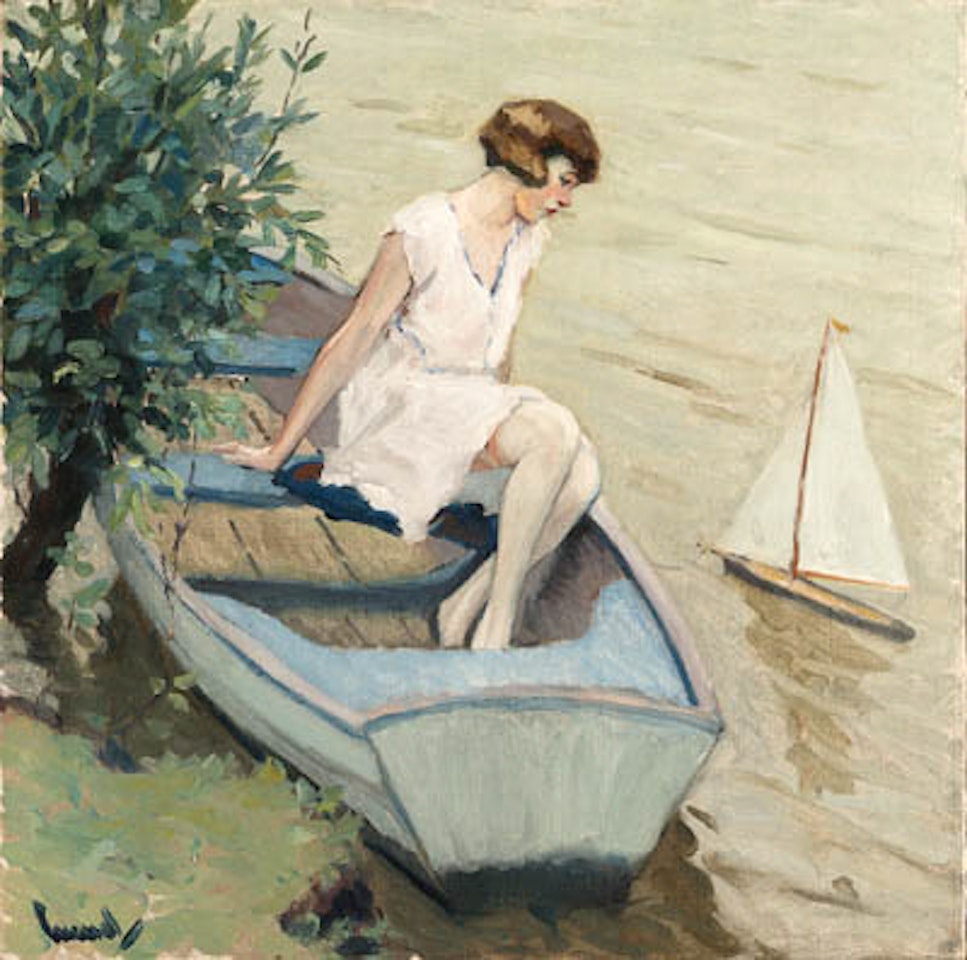 Small boat by Edward Cucuel