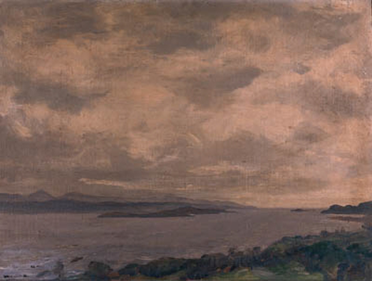 Where Kenmare River joins the sea by John Lavery